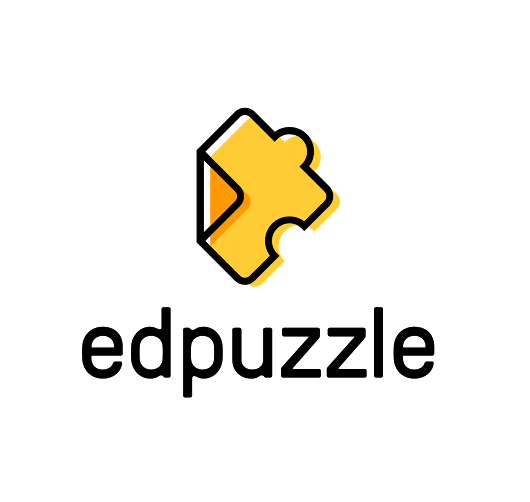 A puzzle piece, folded over on one corner, Edpuzzle logo