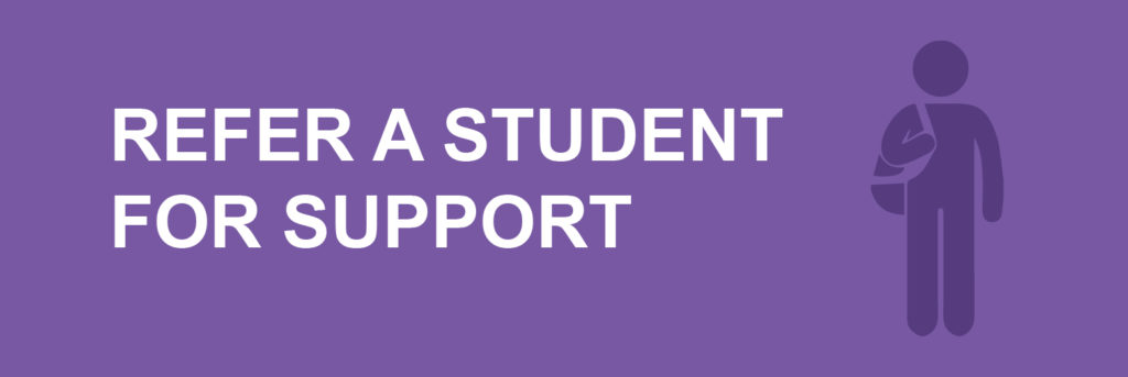 refer a student for support button