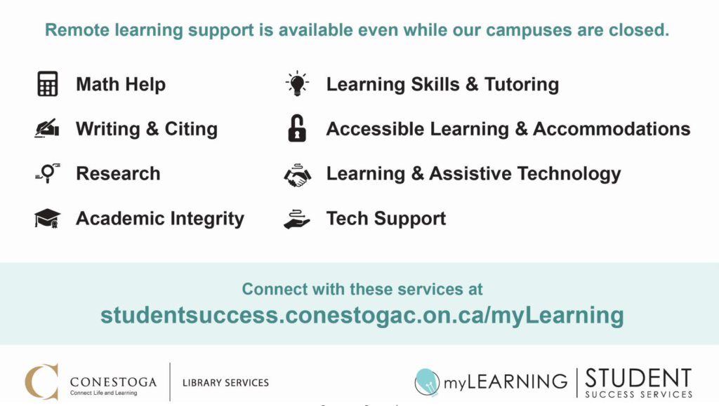 preview of myLearning Services postcard. Click to download.