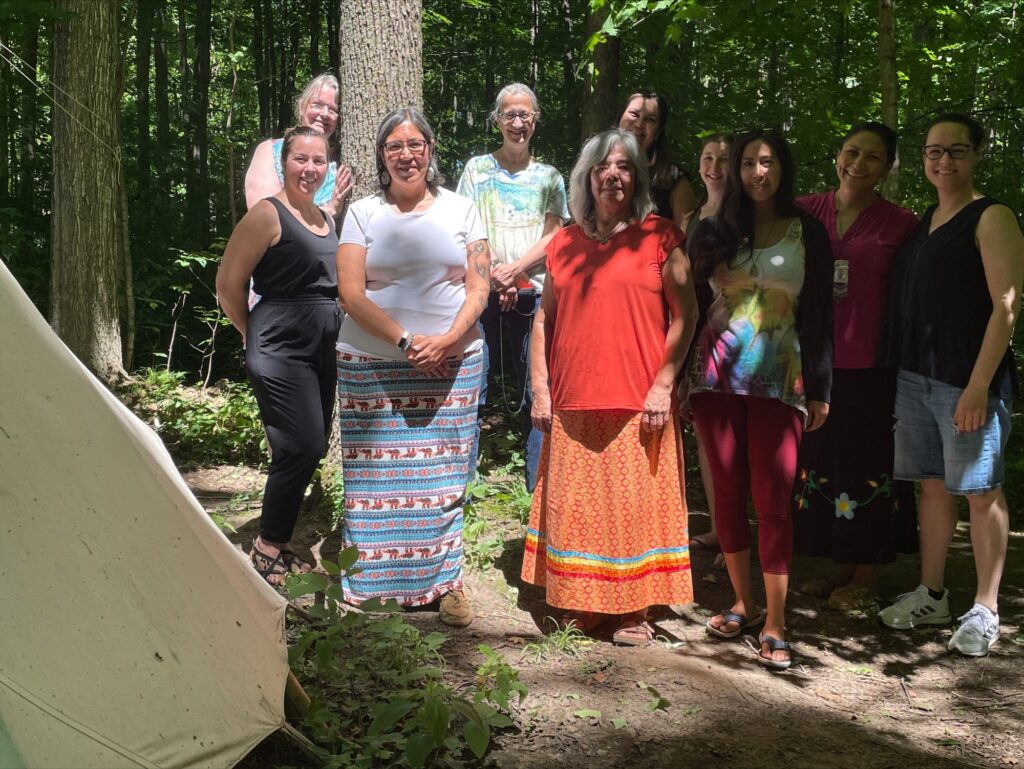 Faculty and Teaching and Learning Consultants joined Indigenous elders, knowledge keepers and a firekeeper at the First Annual Indigenous Learning Symposium