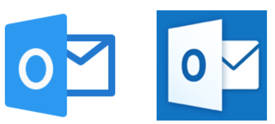 brand icons for Outlook Android and Outlook iOS