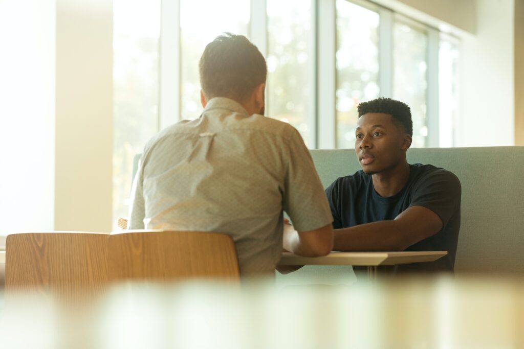 oral interview between two individuals