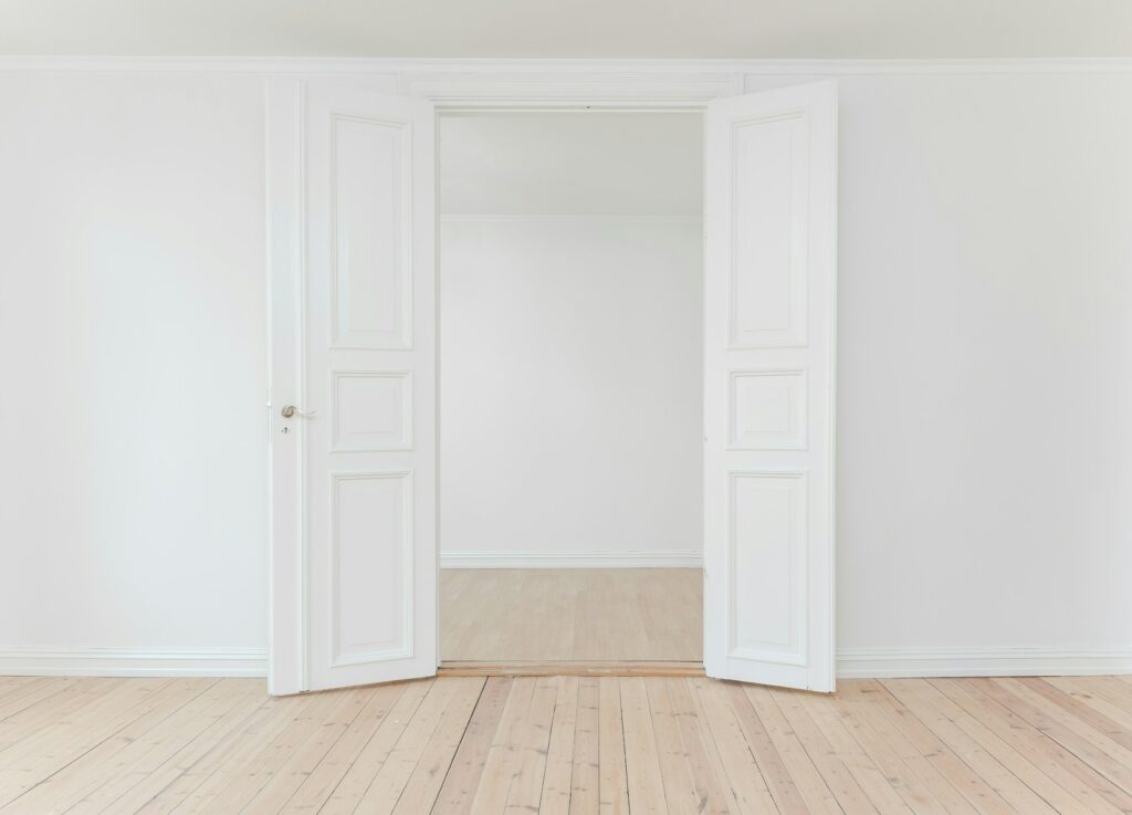 an open door